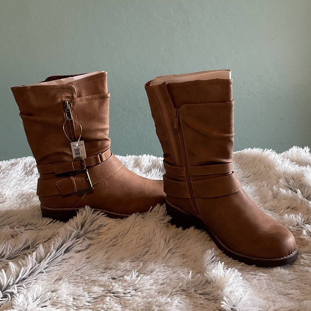 Torrid Tan Moto Boot 8.5 WW